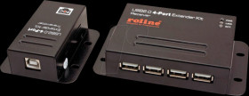 12.04.1101 USB 2.0 Cat. 5 extender max. 5 m with four-port hub