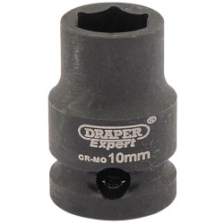 Draper Expert 06869 Expert 10mm 3/8&quot; Square Drive Hi-Torq&#xAE; 6 Point Impact Socket