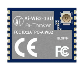 Moduł WiFi i Bluetooth Ai-WB2-13U, IEEE 802.11 b/g/n, WEP, WPA, WPA2, ADC, GPIO, I2C, SPI, UART, 2.7 → 3.6V, RF
