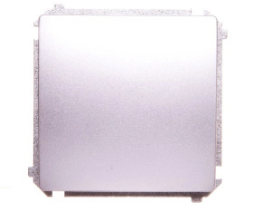 Simon Basic Łącznik jednobiegunowy 10AX 250V, szybkozłącza, srebrny mat BMW1.01/43