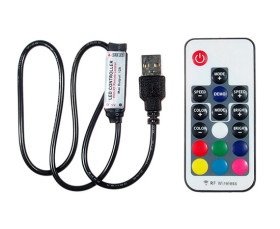 Sterownik do taśm LED RGB USB z pilotem RF