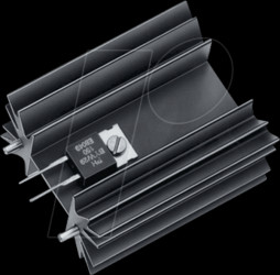 SK 129/50,8/STS Heat sink, 50.8 mm, aluminum, 5.3 K/W, SOT-32/TO-220/TO-3P