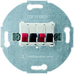 Merten Gniazdo głośnikowe podwójne biały polarny MTN467019