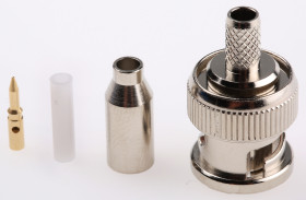 Złącze koncentryczne Montaż na kablu Męski 50Ω typ złącza Złącze BNC 0 to 4GHz Połączenie zagniatane typ kabla RG179/U