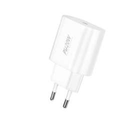 Ładowarka sieciowa GaN 20W 1xUSB-C - Biała