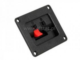Gniazdo głośnikowe 2x duży prostokąt