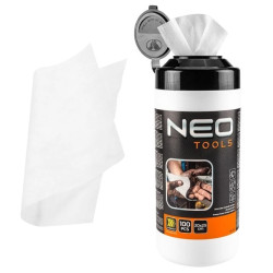 Chusteczki do mycia rąk oraz czyszczenia powierzchni i narzędzi z trudnych zabrudzeń, słoik 100szt. NEO