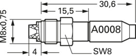 FME jack 50 Ω, RG-188A/U, RG-174/U, KX-3B, RG-316/U, KX-22A, straight, 100027735