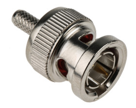 Złącze koncentryczne Montaż na kablu Męski 75Ω typ złącza Złącze BNC 1GHz Połączenie zagniatane typ kabla RG179