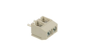 Łączówka; XY301V-2P-G; AK301; 2 tory; R=5,00mm; 10mm; 16A; 300V; przewlekany (THT); proste; otwór kwadratowy; śruba prosta; śrub