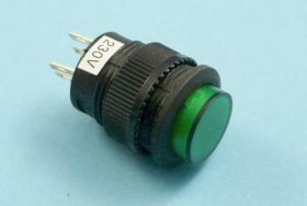 MNG-230G 1,5A LED-230V PRZYCISK OKRĄGŁY