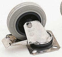 Koło samonastawne średnica kabla 200mm Płyta LAG 230kg wysokość całkowita 240mm