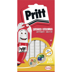 Pritt PGP55 ON&#x2B;OFF MULTI-FIX Adhesive Pads 10x10mm 65pcs Double-Sided