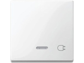 MERTEN SYSTEM M Klawisz z lampką sygnalizacyjną z oznaczeniem „Gniazdo” biel polarna MTN435219 SCHNEIDER ELECTRIC