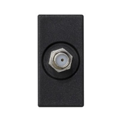 Simon Connect Gniazdo K45/2 antenowe SAT żeńskie czarny K102C/14