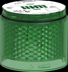 XVB7C23 Light element, modular, 70 mm, green, 24 V ACDC, continuous ligh