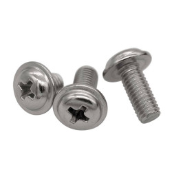 M3 Stainless Steel Phillips Pan Head Screw With Collar + Nut - 40 pcs