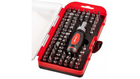 Zestaw Bit 79 Elementów Z Grzechotką Wkrętak - Schmith