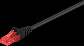 68686 Cat.6 U/UTP patch cable, CCA, black, 7,5 m