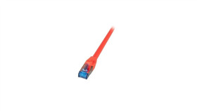 Patchcord Sftp 0,15M Cat6a Superflex Czerwony Na Kablu Cat7