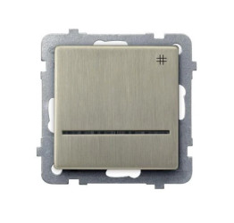 SONATA Łącznik krzyżowy z podświetleniem nowe srebro ŁP-4RMS/m/44