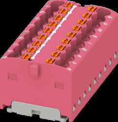 3002790 PTFIX distributor block, 18x1.5, dusky pink