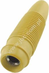 RB-175 GE Gniazdo na przewód, 4mm, izolowane, przyłącze lutowane, żółte, RB175GE, WYPRZEDAŻ