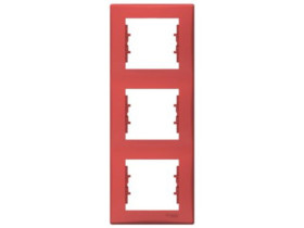 SEDNA Ramka 3 potrójna pionowa czerwony SDN5801341 SCHNEIDER ELECTRIC