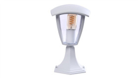 Lampa Ogrodowa Stojąca Fox White 1Xe27 Mała Eko3513 Milagro
