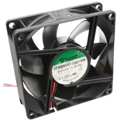 WEN. 12VDC 80x25 ŁOŹ.ŚLIZ.2 PRZEW.