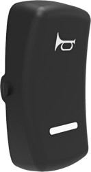 Klosz do przycisku, do użytku z: Przełączniki kołyskowe uszczelniane serii L, kolor: Biały, symbol: Klakson (symbol)