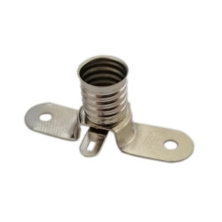 oprawka do żarówki E10 lutowana z oczkiem