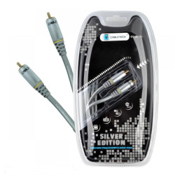 Przewód 1RCA-1RCA 0.5m Silver Edition