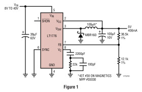Wide Input Range, High Efficiency, Step-Down Switching Regulator