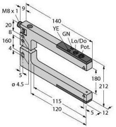 Fotokomórka Turck SLM180P6Q 3079215 1 szt.