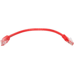 TruConnect TRUP60.25RD 25cm CAT 6 UTP PVC Full Copper Patch Lead - Red