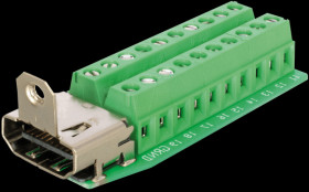 65168 HDMI socket &gt; 20-pin terminal block