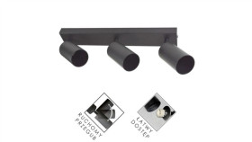 Lampa Spotlight Fargo 3Xgu10 Czarna