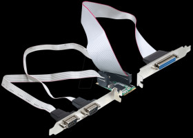 95232 MiniPCIe 2 x serial RS-232, 1 x parallel