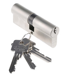 Zamek cylindryczny euro, Mosiądz, Europrofil, 40 x 40 mm, 80mm