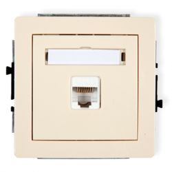 Mechanizm gniazda komputerowego pojedynczego 1xRJ45, kat. 5e, 8-stykowy