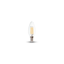 Żarówka LED E14 świeczka C35 przezroczysta filament 4W 400lm 4K VT-1986 SKU214413 V-Tac