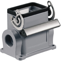 Surface mount housing, size D16, die-cast aluminum, M25, angled, longitudinal bow locking, IP65, 1900880000