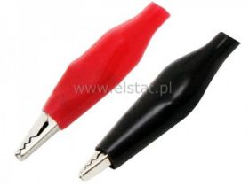 Krokodylek mały czarny i+ czerwony 35mm (kpl)