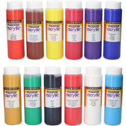Daler-Rowney D123500012 DAL GRADUATE ACRYLIC 12X500ML SET