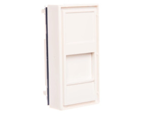 Adapter jednomodułowy prosty 22,5x45mm dla 1xRJ45 lub 1xRJ 12 DC/FA-644-1SP