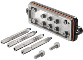 Cover cap, size B24, die-cast aluminum, screw locking, IP68/IP69K, 1119950000