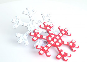 Programmable LED Snowflake Board for Christmas