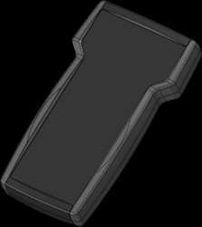 ABS enclosure, (L x W x H) 208 x 117 x 30.3 mm, black (RAL 9004), IP54, TNT22.29