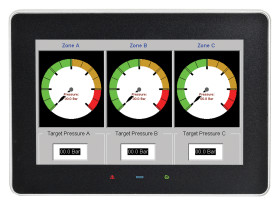 Ekran dotykowy HMI 7 cala Red Lion GRAFIT rozdzielczość: 800 x 480 TFT IP66 2 x host USB, COM (RS232), COM (RS485),